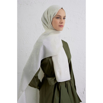 Armine Lyocell Naia Kare Monogram Şal - Resim 2