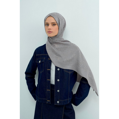 Armine Lyocell Naia Kare Monogram Şal - Resim 2