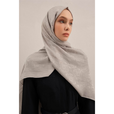 Armine Lyocell Naia Kare Monogram Şal - Resim 1