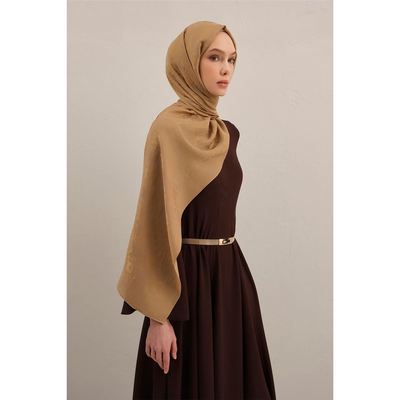 Armine Lyocell Naia Kare Monogram Şal - Resim 2