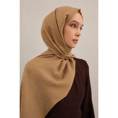 Armine Lyocell Naia Kare Monogram Şal - Resim 1