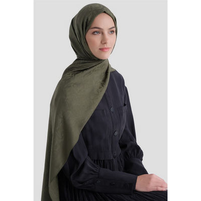 Armine Lyocell Naia Kare Monogram Şal - Resim 3