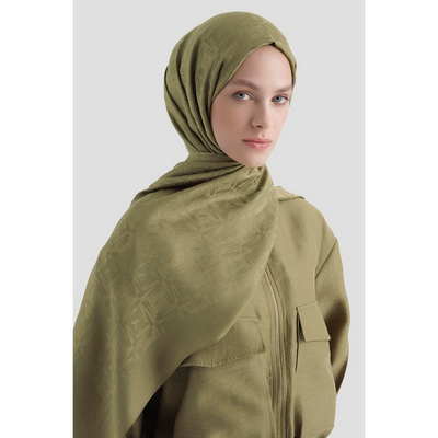 Armine Lyocell Naia Kare Monogram Şal - Resim 2