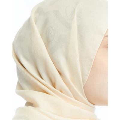 Valentino Orlandi Logo Serisi Vektör Desen Şal - Yağ Sarısı - Resim 1