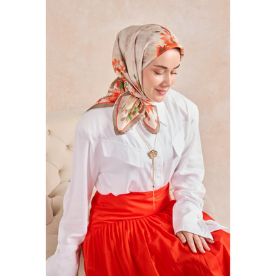 Silk Home Twill İpek Eşarp - 01 - Resim 1