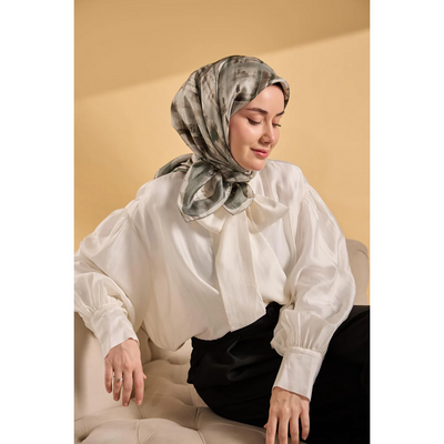 Silk Home Twill İpek Eşarp - 02 - Resim 2
