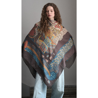 Dersaadet Omuz Şal - Amber - Resim 1