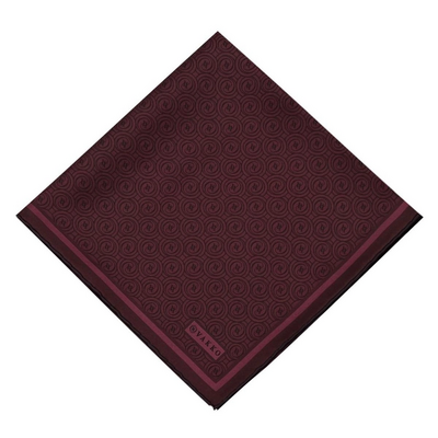 Vakko Monogram Twil Eşarp - Bordo - Resim 1