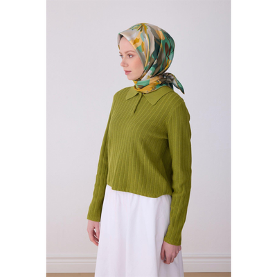Belli 26 Yaz Twill İpek Eşarp - 01 - Resim 2
